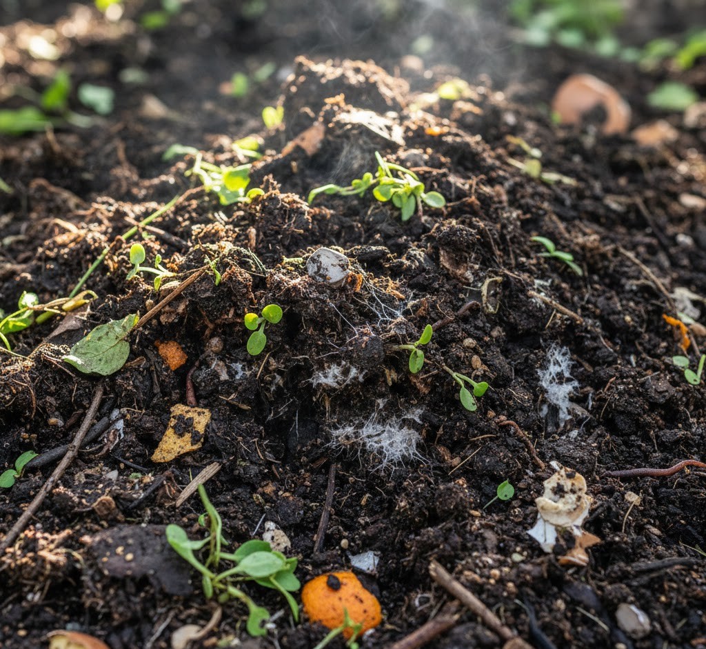 Compost decomposition process